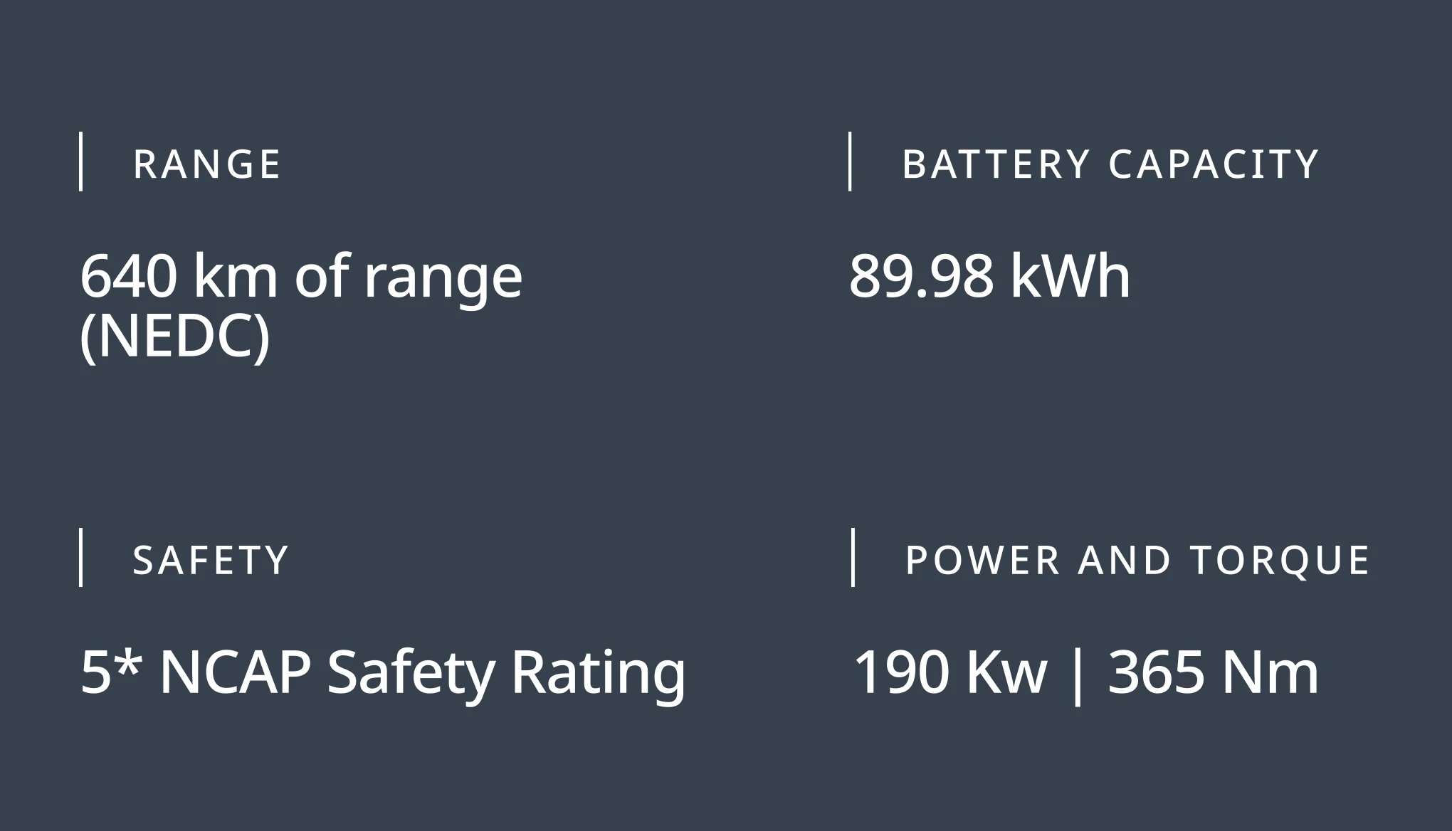 E07 Specifications